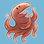 ヘビダコという妖怪のイラスト