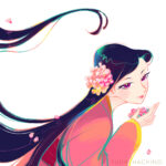 花と女性